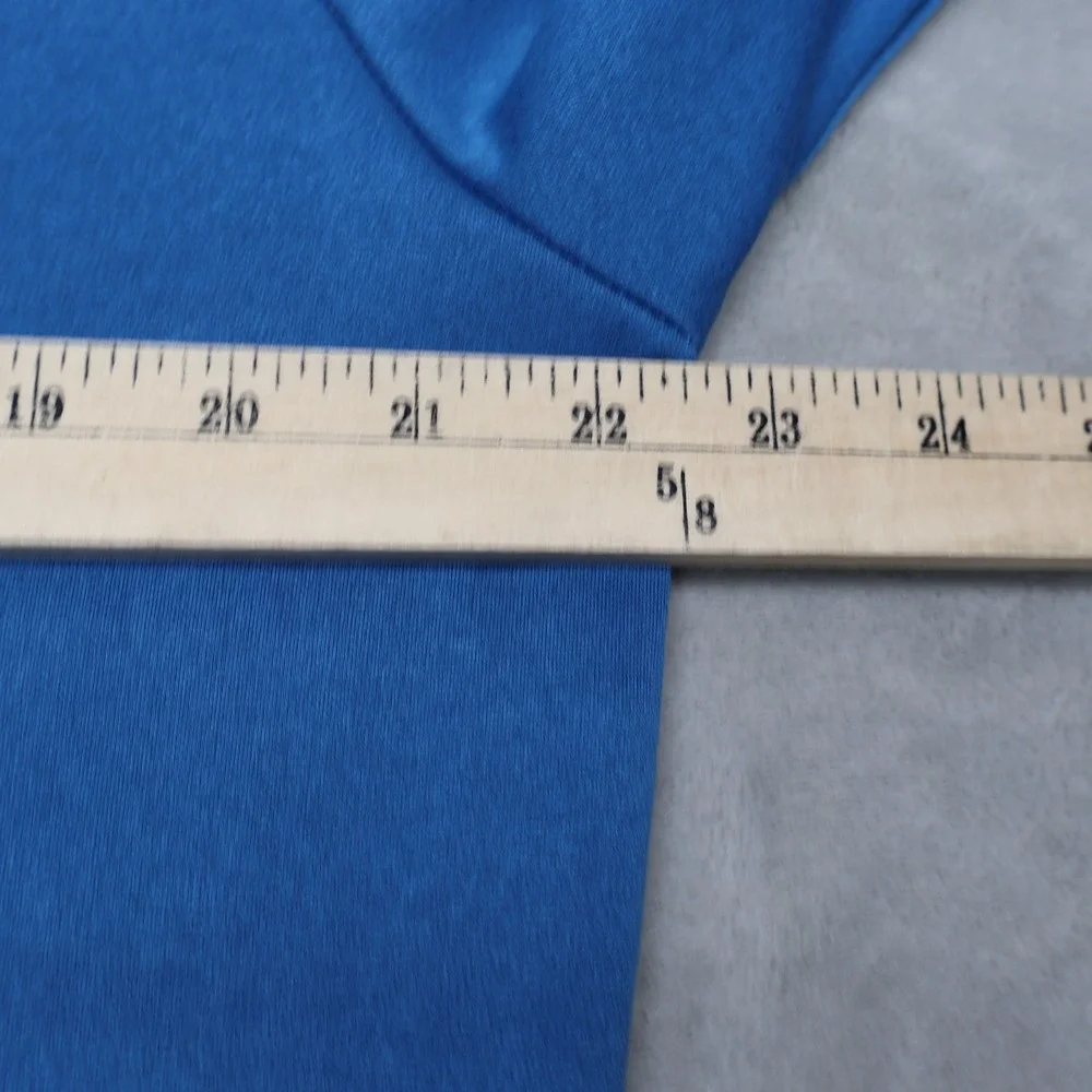 North Face Sweatshirt Mens Large Blue Pioneer Peak 1/4 Zip Pullover Fleece Light